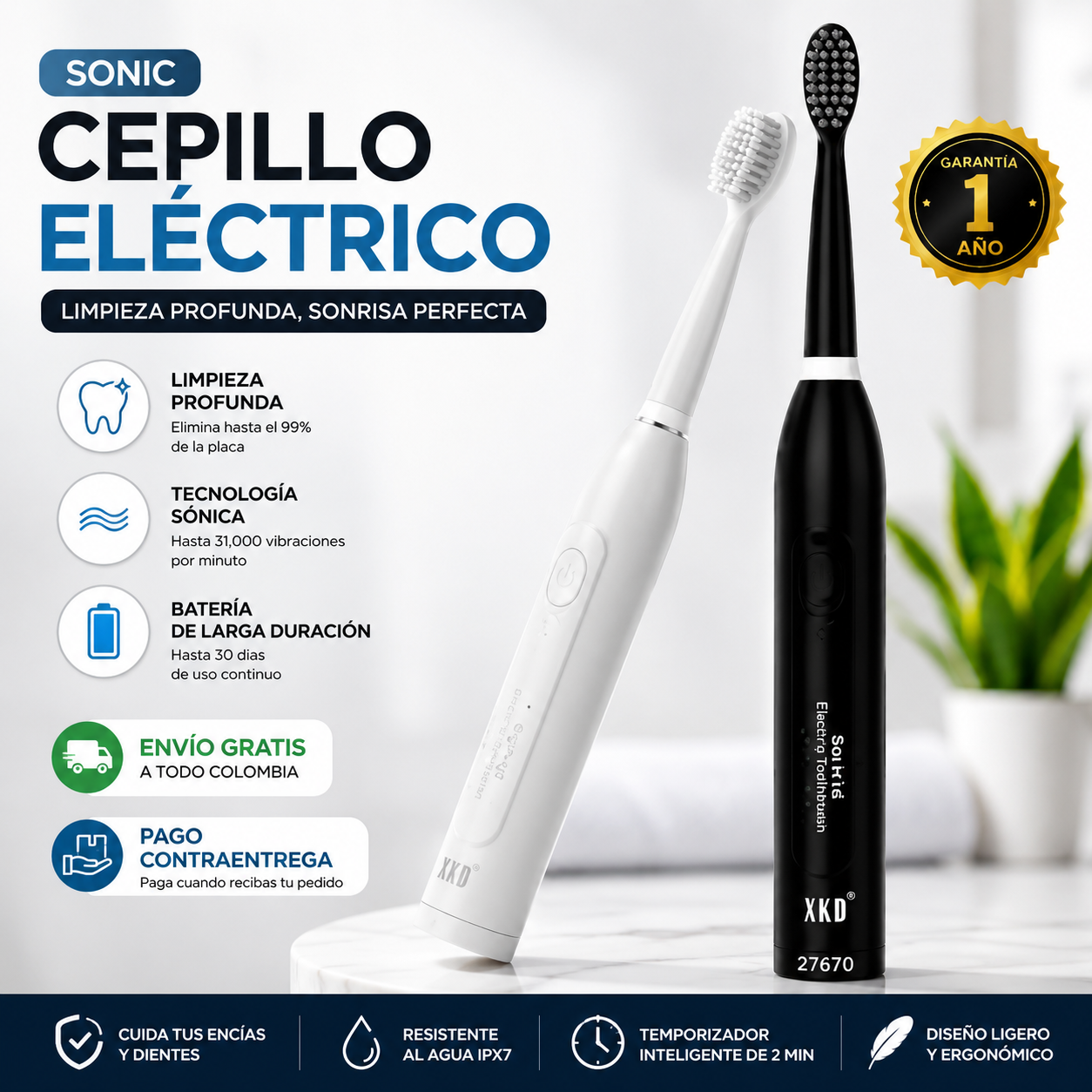 Cepillo electrico sonico