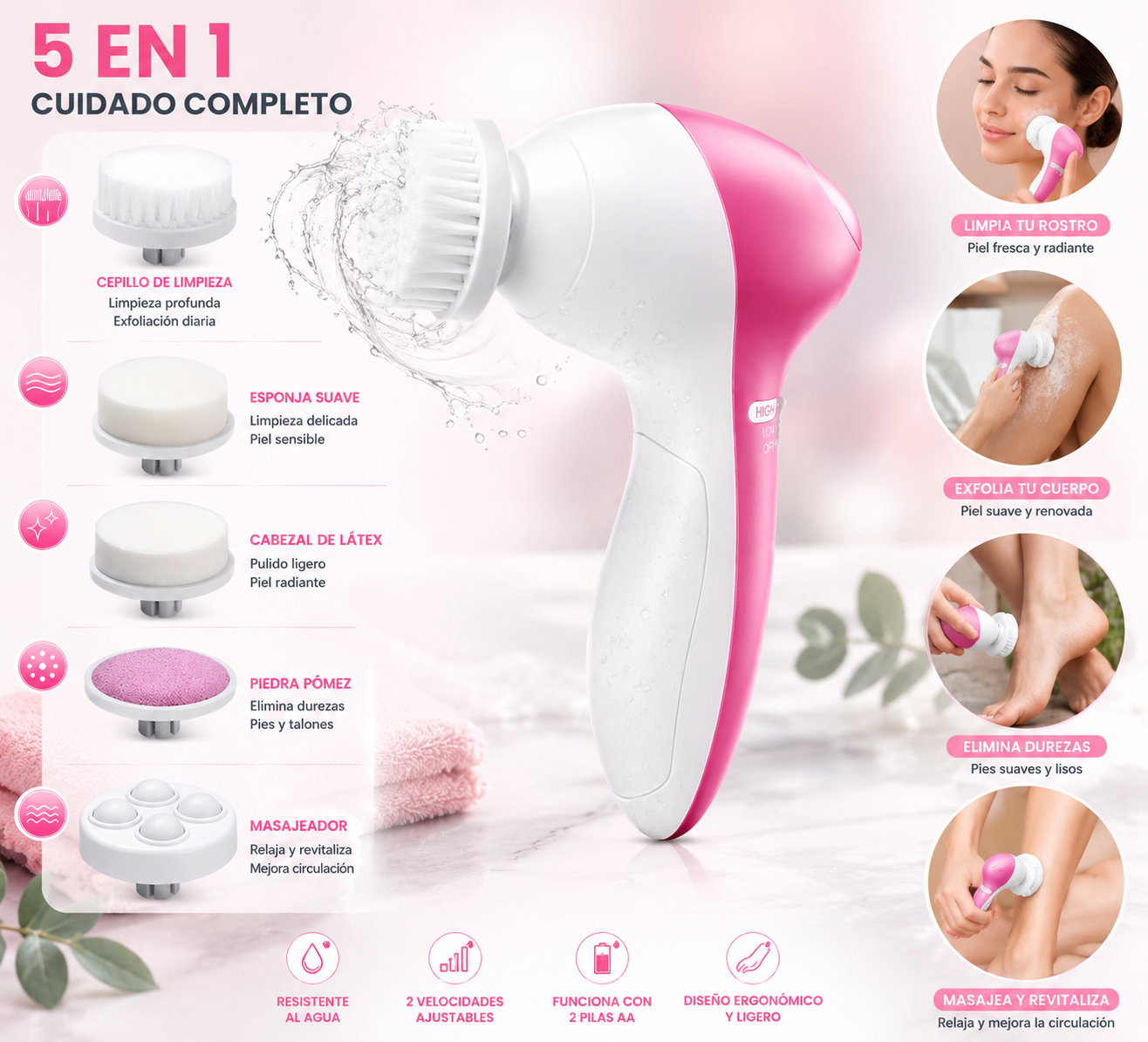 Cepillo facial electrico